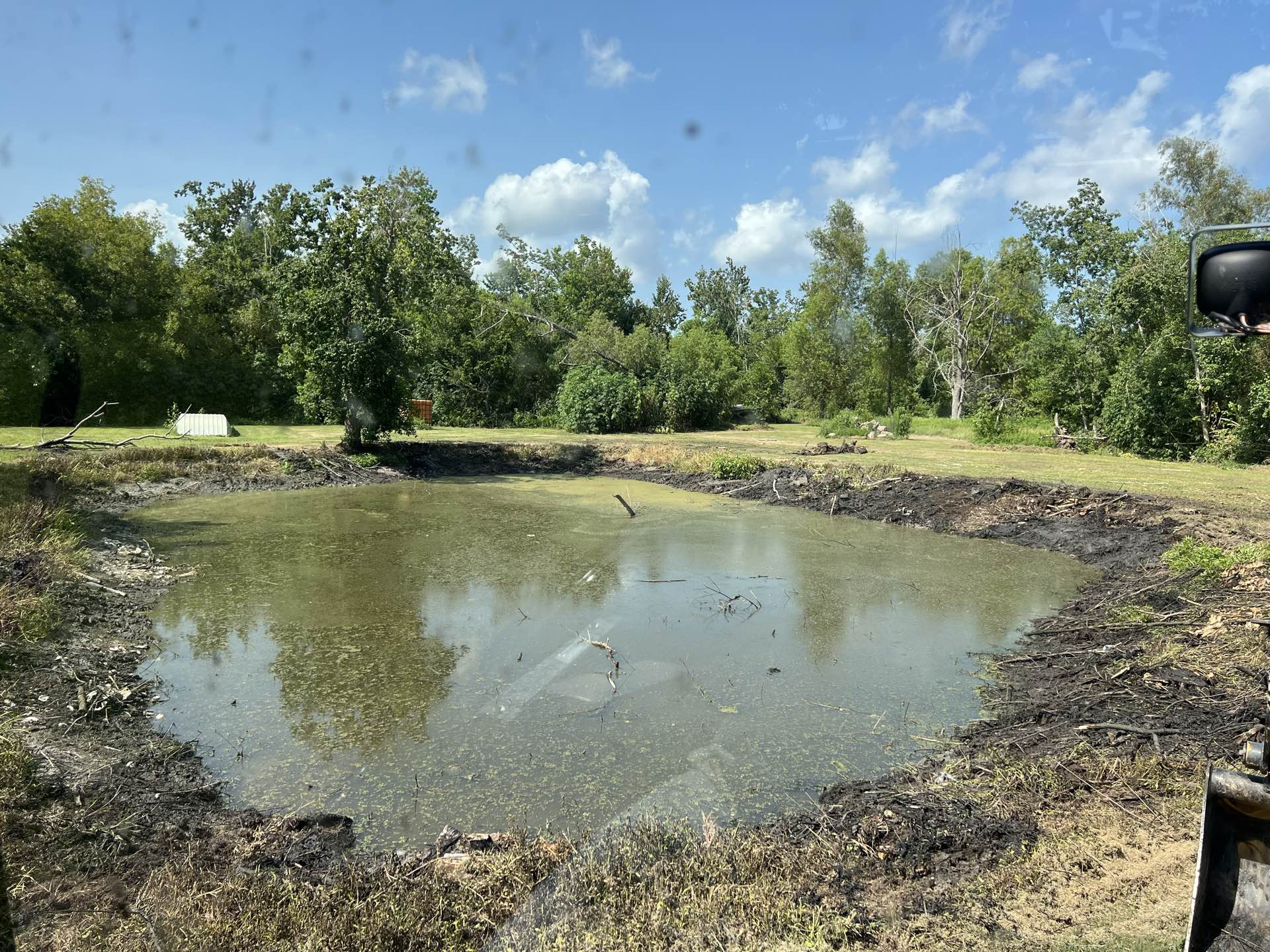Pond management and bank maintenance by CX3
